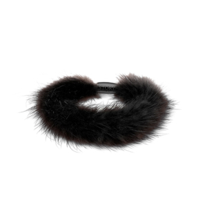 Fellarmband schwarz