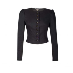 Mothwurf_Sisi_Jacke_Schwarz_Kugelknopf_Dirndljacke